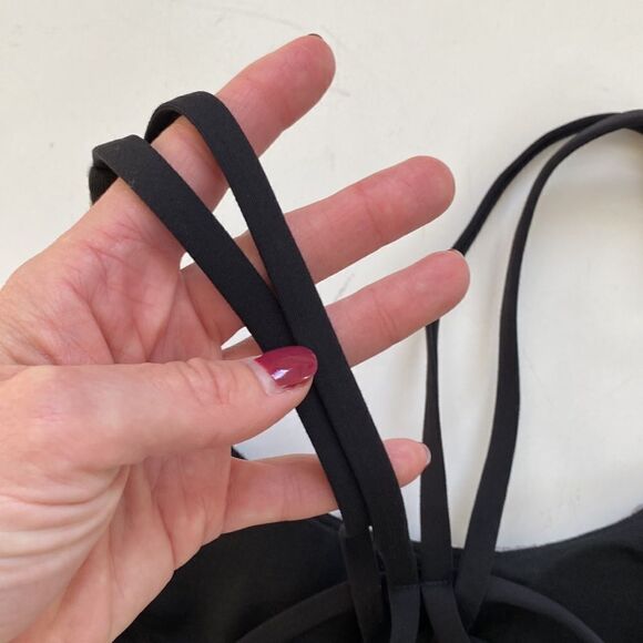 Lululemon Moment To Movement 2-In-1 Tank Space Dye Camo Black White / Black Sz 4 - Picture 10 of 16